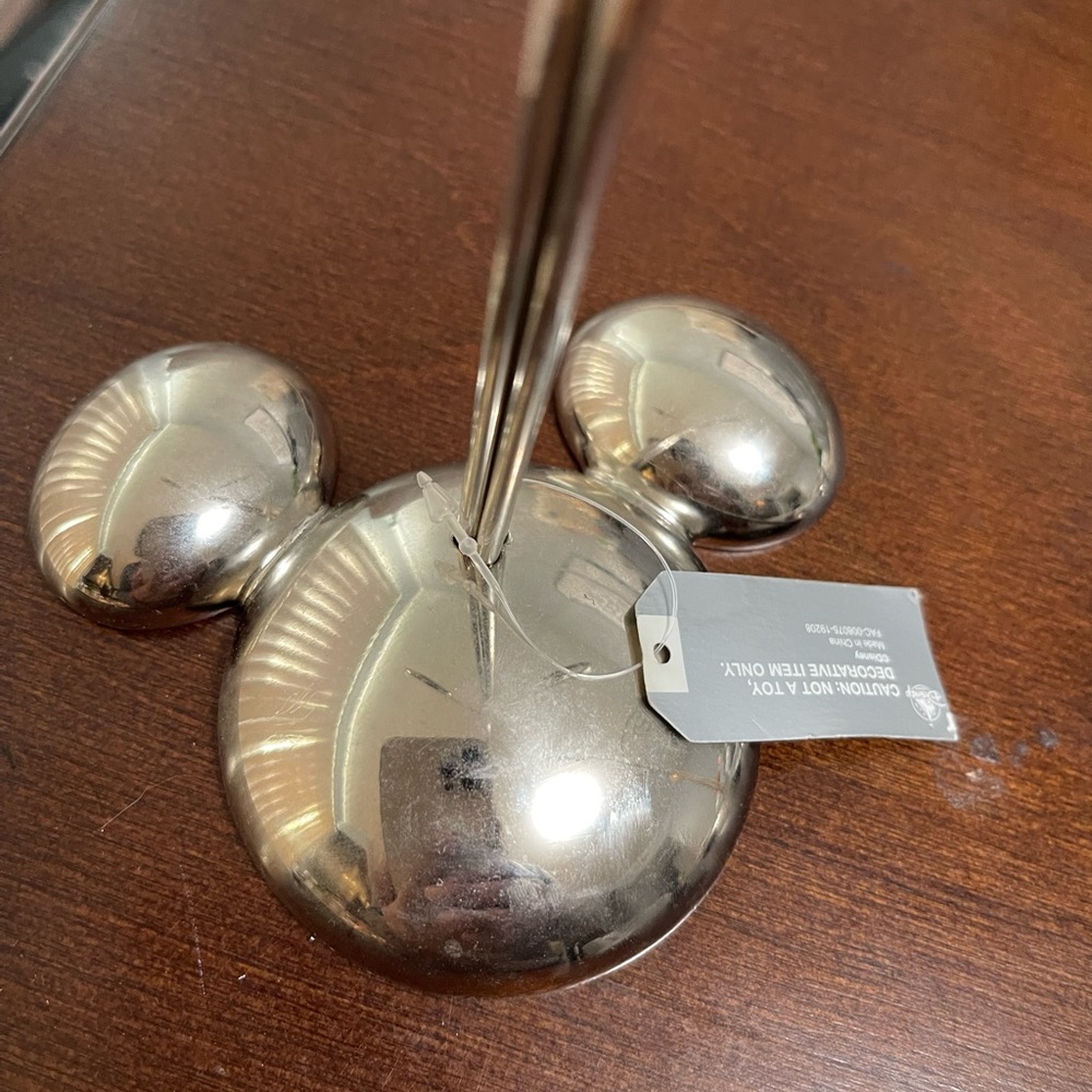 Disney ornament stand in silver